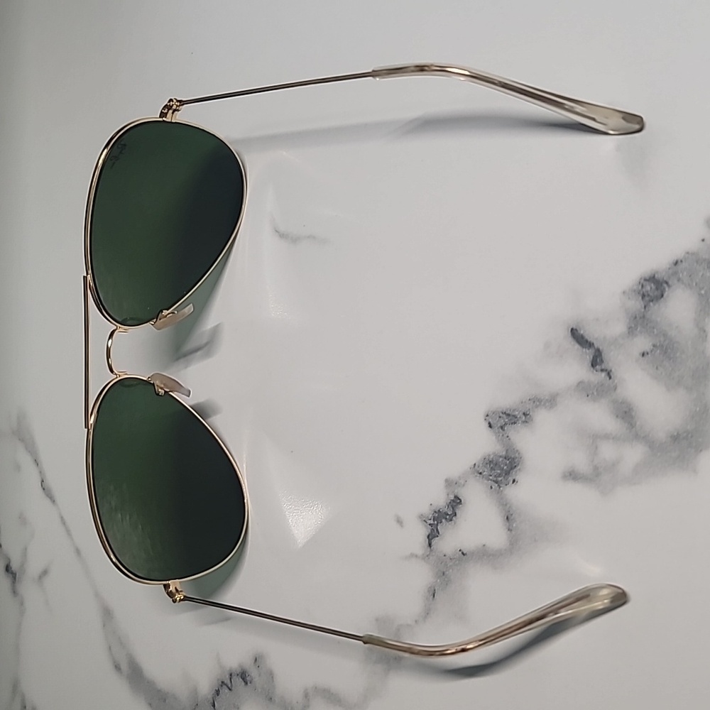 Ray-Ban Aviator Sunglasses with Blue Lenses - Picture 4 of 4